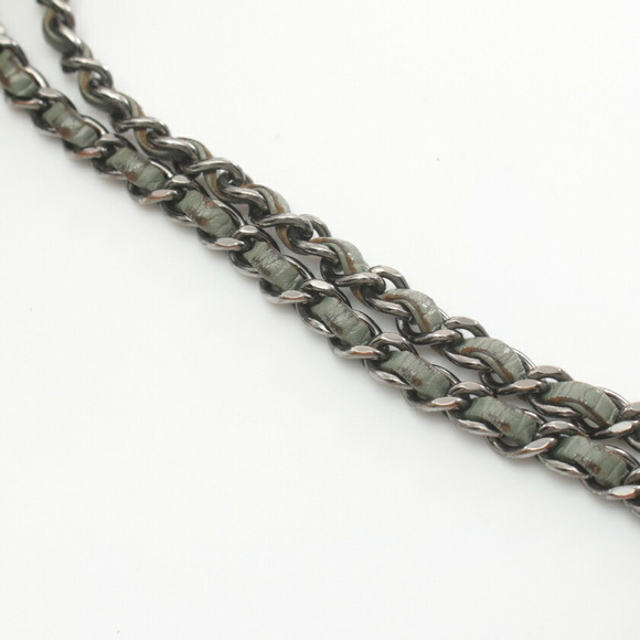 CHANEL Gabriel chain Shoulder Bag green leather combination - Picture 6 of 8